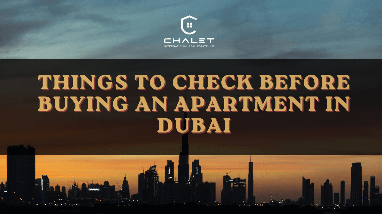 Things to Check Before Buying an Apartment in Dubai